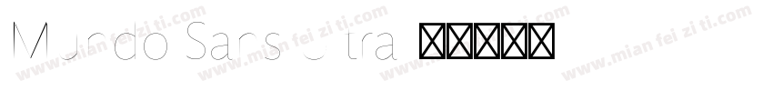 Mundo Sans Ultra字体转换